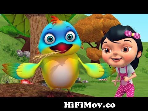 चुन चुन करती आई चिड़िया Chu Chu Karti Aayi Chidiya | 3D Hindi Rhymes For  Children | Happy Bachpan from chun chun karti aai chidiya Watch Video -  