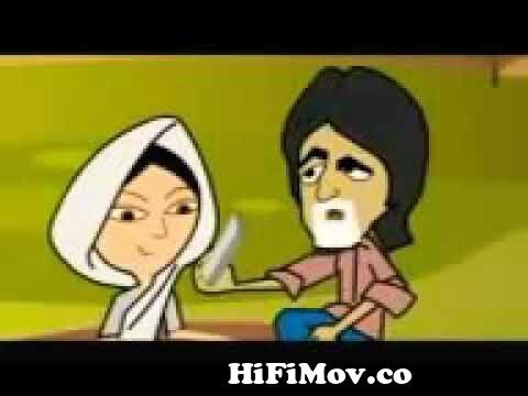 Comedy scene of gabbar and thakur with bhojpuri gali version from gabbar ki  piyoret comedy cartoon Watch Video 