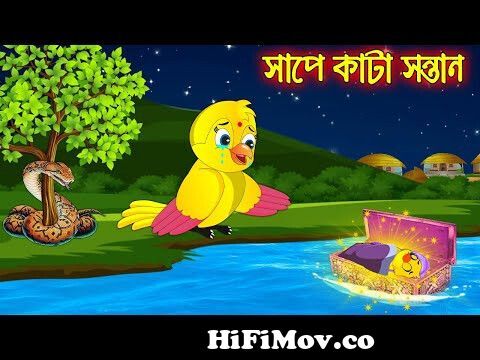 সাপে কাটা সন্তান | Sape Kata Sontan | Bangla Cartoon | Thakurmar Jhuli |  Pakhir Golpo Tuntuni Golpo from www bangla chat golpo com video dash new  nair nokia Watch Video 