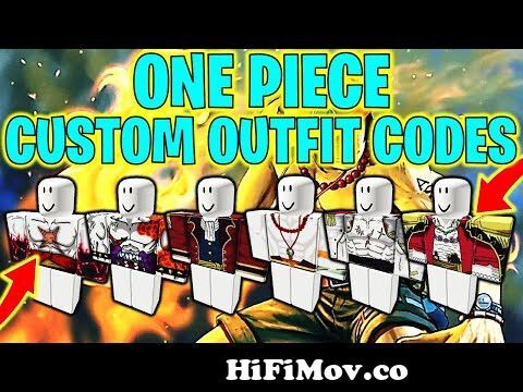 ⭐NEW ONE PIECE CUSTOM OUTFITS CODES 2022⭐ from anime clothing codes for  roblox Watch Video 