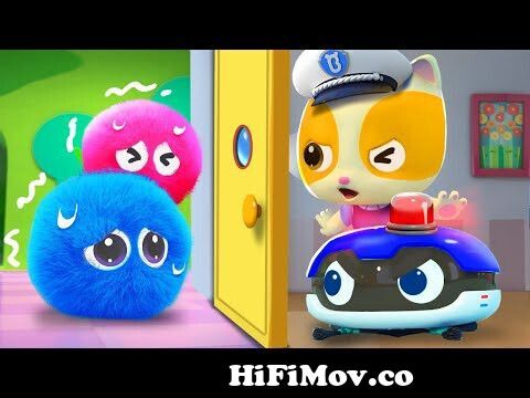 Police Robot Cleaner Song | Good Habits Song | Kids Song | Kids Cartoon |  MeowMi Family Show from cmebi cartoon Watch Video 