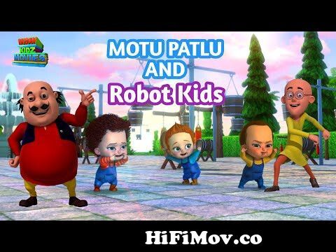 Motu Patlu | Kids Cartoon | Motu Patlu and Robot Kids | Full Movie|Wow