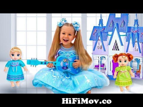 Diana with Disney Toy and other Frozen toys from frozen full movie Watch Video HiFiMov.co