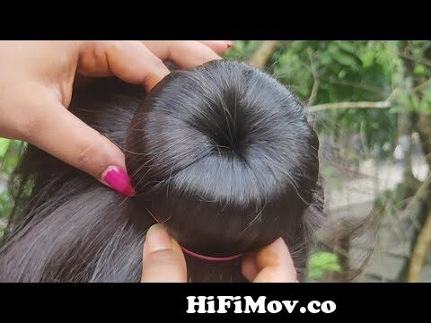 Beautiful Bun For Short Hair || Easy And Simple Juda Hairstyle For Everyday  || Baby Girl Style || from simpal juda Watch Video 