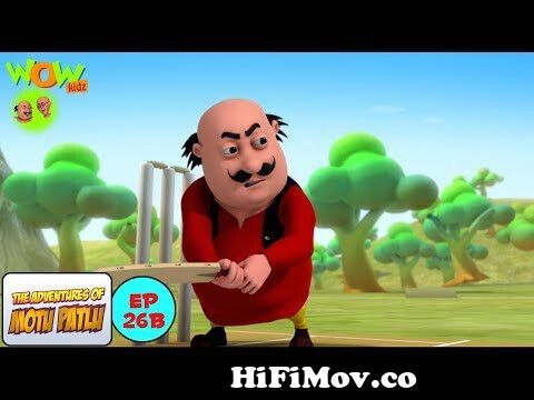 Motu Patlu Cartoons In Hindi | Animated cartoon | Cricket league| Wow Kidz  from cricket p Watch Video 