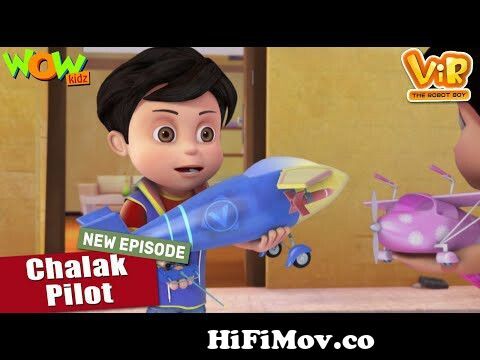 Vir The Robot Boy New Episodes | Chalak Pilot | Hindi Cartoon Kahani | Wow  Kidz from vir tha roboy bay games Watch Video 