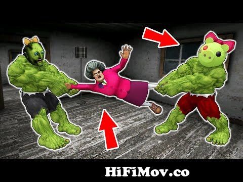 Granny Hulk Monster, Piggy Hulk vs Scary Teacher - funny horror animation  parody () from huik Watch Video 