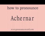 Pronounce Word