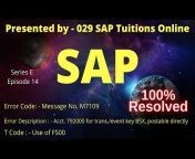 029 SAP Tuition - Online