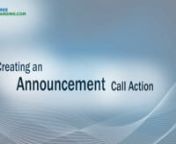 In this video tutorial from https://TollFreeForwarding.com you will learn how to set up and create an Announcement call action for your new virtual phone number. nnTo learn more visit https://TollFreeForwarding.com and sign up for your own Free Trial and expand your business today!nn--About TollFreeForwarding.com--nFounded in 2002, https://TollFreeForwarding.com is an international telecommunications provider based in Los Angeles, California. We are a privately held company bringing businesses a