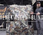 All new for 2020 is the Xenek Ascent ground blind featuring an all new DSX camo pattern and several other improvements over the Apex blind.