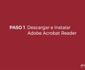 Instalación del programa Adobe Acrobat Reader DC from adobe adobe acrobat reader dc distribution