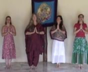 When H. H. theDalai Lama traveled throughout English speaking countries he had a version of this prayer by Shantideva distributed to the students. This song was adapted from that text and modified by Prema Dasara who shares it world wide as a sacred dance practice.nnThis version was filmed in Brazil by Anahata Iradah. The movements and mudras are clearly demonstrated as senior students Myri Dakini, Maria Ache, Aradna, Zenia Yeshe Dawa and Gisele dance together with Prema. The music is in both