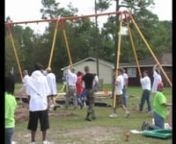 Baptist Health Systems in Jackson, MS joined others on the Mississippi Gulf Coast to help rebuild a school playground destroyed during hurricane Katrina.