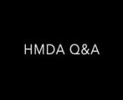 This video is about G01 PE20: 03 HMDA Q&amp;A