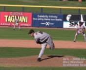 Recorded on Canon HV20.nAlex Hinshaw pitching for the Scottsdale Scorpions (San Francisco Giants) on 2008-10-27