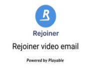 How to add a video to Rejoiner emails that plays automatically the moment the email is opened.nnThis is not about adding a still image with a click through to your video content, this is about having your video play in your email the moment it is opened by your recipient. nnAny type of video file can be aded to your email including YouTube, Vimeo, Facebook, Instagram or MP4 files.nnPlayable makes it quick and easy to add videos to Rejoiner email, it’s designed for use by marketers who want to
