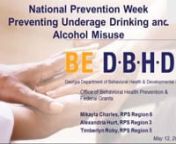 2020 NPW Preventing Underage Drinking & Alcohol Misuse from npw