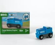 Find out more: https://www.brio.net/products/all-products/railway/trains-wagon--vehicles/cargo-battery-enginennLet’s get the cargo moving with the 33130 Cargo Battery Engine. Designed with toddlers in mind, this battery-operated toy train features a simple tap and go function. Just tap the arrow on the front to start the engine off, then bring it to a stop by tapping it again. With a cool blue and white design, this cargo train is ready to pull the heaviest of loads.nnInstagram: https://www.in