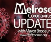 Good evening Melrose, this is your Mayor Paul Brodeur.nnnThere are 10 new positive cases of COVID-19 in Melrose reported today. However, as I have mentioned before, the best way to understand the trends in the spread and treatment of the virus is to visit the Massachusetts Department of Public Health COVID-19 dashboard on the DPH website.nnnOne of the reasons for social distancing and our other policies is to preserve medical resources for those who need them. That is true and it has been succes