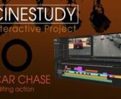CINESTUDY (formerly Framelines) presents an Interactive Project and EDIT CHALLENGE! nAnyone can download the raw footage and edit the scene together however you want.nnhttps://cinestudy.org/2019/11/26/interactive-project-edit-a-car-chase/nnDownload all the footage and sound FX and create your own edit of a Car Chase. Use the clips we are providing to create your very own unique action scene, using your own editing software. There are a million ways to take the same footage and put it together. F