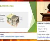 This online CME video has been made available to Daktari Online courtesy of Burn Society of Kenya as part of an online interactive continuous medical education program. It has been produced for Plastic Surgeons and other practitioners working in burn units and similar environments.nnIt seeks to improve the clinical knowledge and skills required to manage both existing and emerging burn cases. Thiscourse covers