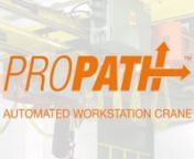 The new Unified Industries brand ProPath® Automated Workstation Crane combines industry-leading Enclosed Track Aluminum (ETA) Rail with semi- or fully automated “smart” material handling solutions in a unique package to increase the safety, productivity, and uptime of your facility. The ProPath Automated Workstation Crane is easy to install with ergonomic components, making it the ideal solution for aerospace, automotive, and general manufacturing applications. Learn more: http://www.unifie