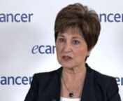 Prof Maha Hussain speaks to ecancer at ESMO 2019 in Barcelona about data from the PROfound trial comparing the PARP inhibitor olaparib with new hormonal agents in advanced castration resistant prostate cancer.nnShe reports that in cohort A (patients with BRCA1, BRCA2 or ATM genes) progression free survival was over double in favour of the olaparib and in the overall population of cohort A and cohort B (alterations in other genes involved in DNA repair) there were similar trends.nnProf Hussain be