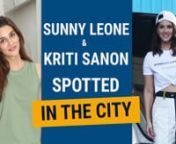 Kriti Sanon was snapped in the city.The Luka Chuppi actress opted for a casual as she stepped out. She was wearing an olive green top with denim. Rakul Preet Singh was papped in the city. The actress looked chic in a black turtle necked maxu dress. She completed her look with white bellies. Sunny Leone was spotted picking up her kids from play school. The actress looked chic in a white crop top, and a white, blue and red colored pants. She completed her look with a white cap. Her kids Nisha, Noa