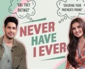 Tara Sutaria and Sidharth Malhotra have been in news in the last one year for two reasons - firstly because they teamed up for a film Marjaavaan that&#39;s up for release and secondly, they have been rumoured to be dating each other. When we corner the two actors, we definitely quiz them on what&#39;s cooking between the two, if they are actually seeing other and discussed their relationship status. Along with that, we play a fun round of Never have I Ever where both Sid and Tara get candid about situat