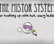 The Mistor System is a short animated film about Mistor, a little floating head with arms, and his assistant Tim who will teach you how to find the success you&#39;ve be missing with the fairer sex. It&#39;s also about stopping a baby from destroying the world and pizza.