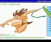 Learn How to draw Tarzan with the best drawing tutorial online. For the full tutorial with step by step &amp; speed control visit: http://www.sketchheroes.com