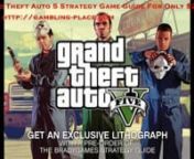 grand theft auto 5 cheatsnn•tComplete walkthrough of the entire single-player story.n•tLearn everything there is to know about the three playable characters.n•tMission maps identify key objectives, specify targets, and chart the fastest path to success.n•tComplete coverage of all off-mission activities and sophisticated mini-games.n•tMaps cover every mile of this world that’s bigger than Red Dead Redemption™, Grand Theft Auto IV™ , and Grand Theft Auto: San Andreas™–combined.