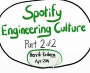 An attempt to describe our engineering culture. This is a journey in progress, not a journey completed, so the video is somewhere between