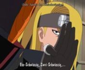Naruto Shippuuden - Folge 99nn“Ichibi, Nibi, Sanbi, boku wa Tobi!” while referring to the tailed beasts.nIt translates to: “Ichibi, Nibi, Sanbi, and I’m Tobi!”nTobi’s plan for world domination is to revive the Juubi, or “Ten-Tailed Beast”.nBut he also said that he was trying to achieve a complete form of his own.nHere’s the neat part:nWhen counting from one to ten in Japanese, it goes:nIchi, Ni, San, Yon, Go, Roku, Shichi, Hachi, Kyuu, Juu.nWhen counting objects, it goes differ