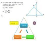 NCERT Solutions for Class 10th Maths Chapter 6 Triangles Exercise 6.3 Question 9