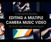 The final of three tutorials that take you through the entire CinemaDNG post-production workflow - from creating proxies to final export - for editing a multi-camera music video using DaVinci Resolve 9 and Adobe Premiere Pro CC.nn01. Creating Proxies - http://bit.ly/1aMP81mn02. Working with Multiple Cameras - http://bit.ly/1fE1xCbn03. Final Color Grading and Export - http://bit.ly/LwO0TVnn01. Creating Proxies - http://bit.ly/1aMP81mnPart one of the series shows you how to use DaVinci Resolve 9 t