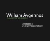 All animation done by me.nRigs provided by www.animationmentor.comnnHuge thanks to my mentors and the whole AM Community:nSean Sexton - DreamWorksnEthan Hurd - DisneynErik Morgansen - Industrial Light &amp; MagicnPeer Lemmers - DreamWorksnMitja Rabar - DisneynElliot Roberts - Double Fine