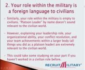 Explaining your military experience to civilian recruiters isn’t always easy. Your MOS, your job title, your responsibilities… it might seem like you’re communicating what you did in the military with a few short military acronyms, but to civilians, it can sound like a foreign language. Join us for a webinar, “How to Translate your Military Skills to Civilian Language Effectively” for tips and strategies for bridging that gap between military and civilian and finding the job that bests