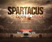 Combo promo for Spartacus Gods of the Arena on Syfy Channel.