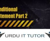 This Urdu/Hindi 9-C# Tutorial – Conditional Statement Part 2 tells about Importance of Bool Type in Conditional Statement, Use of Not Equal To, Impact of Bool Type Variable on Else Condition , then discuss Relational Operators, How to Convert String Type Variable to Int Type, Conditional Operators, NestingConditional Statement with