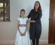 At Nicki Macfarlane we are often asked how to successfully tie a beautiful bow on our flower girl, bridesmaid, party and First Holy Communion dresses.In this video, we give you a step by step guide to tying a beautiful sumptuous bow - the perfect finishing touch.