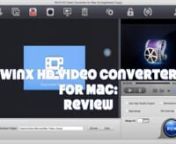 My review for the Mac video converter that also has a built-in YouTube downloader and screen recorder.nnPrice: £27.63 (with VAT)nnProduct Page (Mac): http://www.winxdvd.com/hd-video-converter-for-mac/nDownload Mac Trial: Download URL: http://www.winxdvd.com/download/winx-hd-video-converter-for-mac.dmgnnProduct Page (Windows): http://www.winxdvd.com/hd-video-converter-deluxe/nnThanks to WinX for making this review possible.nnPlease Like, Share and Subscribe!