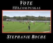 Republic of Ireland Women’s National Team striker Stephanie Roche has been nominated for the Puskás Award for FIFA’s best goal of the year.nTo view the goals and vote for Stephanie Roche please click:nfifa.com/ballon-dor/puskas-award/index.html