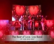 The Beat of Love - Live Band nRock &amp; Pop Function BandnBased in Chandigarh nNEW! If you&#39;re looking for an energetic, explosive &amp; professional band for your wedding, private party or corporate event, The Beat of Love are for you! Their strong repertoire guarantees to fill your dance floor spanning artists such as Bruno Mars, The Killers, Foo Fighters, Prince, Stevie Wonder, The Black Keys, Rolling Stones and more!nnnThey are a 4-piece function band based in Chandigarhthat will blow your