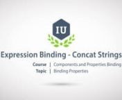 Expression Binding - Concat Strings from concat