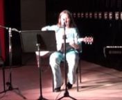 14 year old singer songwriter Laurie O&#39;Neill singing and playing guitar to one of her original songs