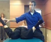 This video is a demonstration of a hip manipulation technique to center the hip in the acetabulum.It reviews some objective measures taken pre and post manipulation and one of the ways to perform this manipulation. nnI learned this technique from Gail Molloy and it was presented at the NAIOMT 2010 Symposium.A full lecture lecture is available under the heading of nnGail Molloy, PT, OCS, COMT &amp; Fred Stoot, BMR, PT, FCAMT,Lower Extremity Pain in the Running Athletesnnat this link:http: