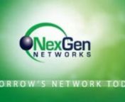 NexGen Networks Video introduction to advanced telecommunications services for the enterprise customers. Our products include Dedicated Internet Access via Ethernet DIA, Metro Ethernet, Ethernet WAN, Dark Fiber, Global MPLS, and traditional Sonet / TDM Services.
