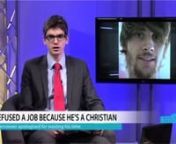Website http://www.christian.org.uknFacebook http://www.facebook.com/christianinstitute nTwitter http://www.twitter.com/christianorguknYouTube http://www.youtube.com/christianorguknnGraphic designer Jamie Haxby claims he was refused a job at a country house hotel because he was a Christian -- Police are to investigate a retired GP who has admitted assisting the suicide of a number of his patients, including a woman who was not ill -- Patients as young as 16 could be able to register their wish f